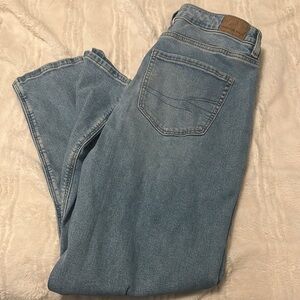 American Eagle Outfitters Light Blue Straight Leg Jeans